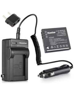 Kastar Battery 1x and Charger Replacement for Panasonic Lumix CGA-S008 DMW-BCE10 VW-VBJ10E BP-DC6, Panasonic Lumix DMC-FX520 SDR-S25 SDR-S26 DMC-FS20 DMC-FX37 DMC-FX55 DMC-FX500 DMC-FS5 DMC-FX30 DMC-FX33 DMC-FX35