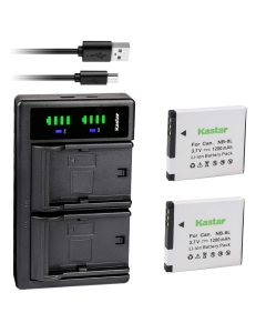 Kastar Battery (2-Pack) and LTD2 USB Charger Replacement for Canon NB-8L NB8L Battery, Canon CB-2LAE Charger, Canon PowerShot A2200, A3000 IS, A3100 IS, A3200 IS, A3300 IS Cameras