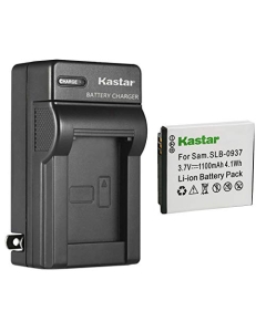 Kastar 1-Pack Battery and AC Wall Charger Replacement for Samsung SLB-0937 Battery, SAC-47 Charger, Samsung CL5, CL50, CL80, I8, Digimax L730, Digimax L735, Digimax L830, NV4, NV33, ST10 Camera