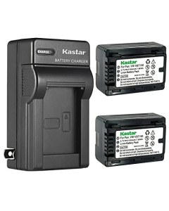 Kastar 2-Pack Battery and AC Wall Charger Replacement for Panasonic HC-WX990M, HC-WXF990MGK, HC-WXF990M, HC-WXF991, HC-WXF991K, HC-WXF1, HC-WXF1K, VXF-999, HC-250EB, HC-550EB, HC-727EB, HC-750EB