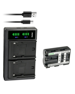 Kastar 1-Pack Battery NP-FM500HN and LTD2 USB Charger Compatible with Sony DSLR-A200WB, DSLR-A300, α300, Alpha A300, DSLR-A300K, DSLR-A300K/N, DSLR-A300X, DSLR-A350, α350, Alpha A350, SLT-A77VM Camera