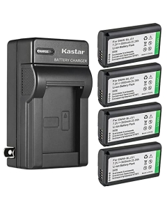 Kastar 4-Pack Battery and AC Wall Charger Replacement for Panasonic DMW-BLJ31, DMW-BLJ31e Battery, Panasonic LUMIX S1, LUMIX S1R, LUMIX S1H, DMW-BGS1R Cameras