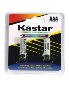 Kastar AAA 1000mAh 2PCS(1-Pack) Rechargeable Ni-MH Batteries