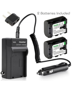 Kastar 2X Battery + AC Travel Charger for JVC BN-VG107 & Everio GZ-E GZ-EX GZ-HD GZ-HM3 Series and GZ-MG750 GZ-MS110BUS GZ-MS150 GZ-MS150HEU GZ-MS215 GZ-MS230 GZ-MS230US GZ-MS250BU GZ-G3 GZ-GX1 GZ-GX8