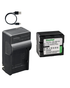 Kastar 1-Pack VBN130 Battery and AC & USB-C Charger, Compatible with VBN070 VBN130 VBN260 Camera, for Panasonic HC-X800 X900 X909 X910 X920 HDC-TM900 SD900 SD800 HS900 Camcorder