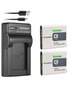 Kastar Slim USB Charger for Sony NP-BK1 & Cybershot DSC-W180 to W980, Webbie MHS-CM1 & PM1 to PM5, Bloggie MHS-CM5
