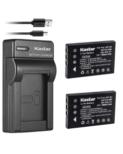 Kastar Battery (X2) & Slim USB Charger for Hewlett Packard A1812A, L1812A and HP PhotoSmart R07, R507, R607, R707, R717, R725, R727, R817, R818, R827, R837, R847, R926, R927, R937, R967