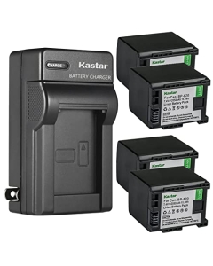 Kastar 4-Pack BP-820 Battery and AC Wall Charger Replacement for Canon XA60, Canon XA65, Canon XA70, Canon XA75, Canon VIXIA HF G70 Cameras