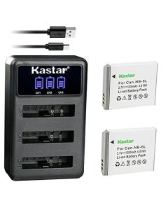 Kastar 2 Pack Battery and LCD Triple USB Charger Compatible with Came-TV KUMINIK8, Came-KUMINIK8 Duplex Digital Wireless Headset, Came-TV Came-WAERO WAERO Duplex Digital Wireless Headset
