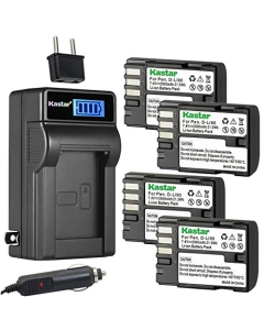 Kastar 4-Pack D-Li90 DLI90 Battery and LCD AC Charger Compatible with Pentax 645D, 645Z, 645Z IR, K-01 K01, K-1, K-1 Limited Silver, K-3, K-3 II, K-5 K5, K-5 II, K-5 IIs, K-7 K7 Digital Cameras