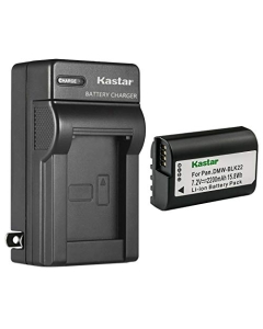 Kastar 1-Pack DMW-BLK22 Battery and AC Wall Charger Replacement for Panasonic Lumix GH5 II Mirrorless Digital Camera, Panasonic Lumix GH6 Mirrorless Digital Camera
