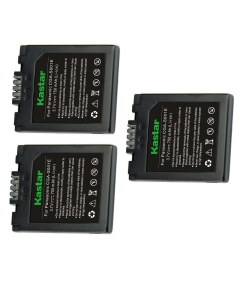 Kastar 3-Pack CGA-S001 Battery Replacement for Panasonic DMC-F1, DMC-F1B, DMC-F1K, DMC-F1S, DMC-F1PP, DMC-F1E-S, DMC-FX1, DMC-FX1BS, DMC-FX1EG, DMC-FX1EG-A, DMC-FX1EG-R, DMC-FX1EG-S Camera