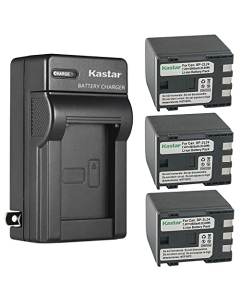 Kastar 3-Pack Battery and AC Wall Charger Replacement for Canon NB-2L NB-2LH NB-2L5 NB-2L12 NB-2L13 NB-2L14 NB-2L18 NB-2L24 BP-2L5 BP-2L12 BP-2L13 BP-2L14 BP-2L18 BP-2L24 Battery, CB-2LW 2LWE Charger