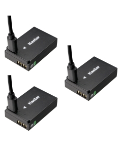 Kastar 3-Pack LP-E12D Type-C Rechargeable Battery Replacement for Canon LP-E12 Battery, LC-E12 Charger, EOS 100D M M2 M10 M50 M50 Mark II, EOS M100 M200, EOS Rebel SL1, PowerShot SX70 HS Camera