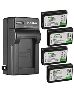 Kastar 4-Pack Battery and AC Wall Charger Replacement for Samsung BP1310 BP-1310 BP-1310EP, ED-BP1310 EDBP1310 Battery, Samsung BC1310 BC-1310 Charger, Samsung NX5, NX10, NX11, NX20, NX100 Cameras