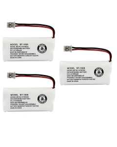 Kastar 2-Pack BBTG0645001 Model BT1008 Cordless Phone Battery for Uniden BT-1008 and Uniden DECT 2060 DECT 2080 DECT 2080-3 DWX207 WXI2077 43-269 BT-1008S CAS-D6325 BT1008 DCX200 23-956 DWX207