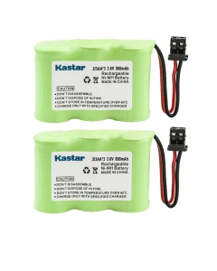 Kastar 2-Pack 2/3AA 3.6V 800mAh Ni-MH Battery Replacement for Panasonic KX-T3850R KXT3855 KX-T3855 KXT3855R KX-T3855R KXT3857 KX-T3857 KXT3860 KX-T3860 KXT3870 KX-T3870 KXT3875 KX-T3875 KXT3880