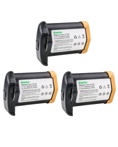 Kastar 3-Pack LP-E4 Battery 11.1V 4400mAh Replacement for Canon LP-E4 LPE4, US 5751B002 Battery, Canon LC-E4 LC-E4N Charger