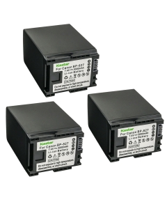 Kastar 3-Pack BP-827 Battery 7.4V 3000mAh Replacement for Canon VIXIA HF M301 HFM301, VIXIA HF M306 HFM306, VIXIA HF M40 HFM40, VIXIA HF M41 HFM41, VIXIA HF M46 HFM46 Camcorder