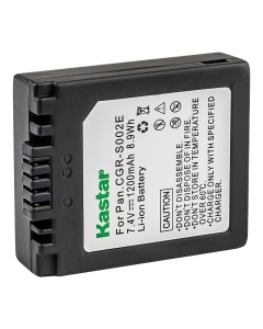 Kastar 1-Pack CGA-S002 Battery Replacement for Panasonic CGR-S002, CGR-S002A, CGR-S002E, DMW-BM7 Battery, Panasonic DE-994, DE-994A, DE-A44 Charger