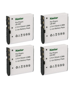 Kastar 4-Pack Battery Replacement for Phisung SDV-568, SDV-568II, SDV-660, SDV-668, Praktica DVC-14.1, DVC14.1 HDMI, iR16, DX-1, DX1, DV-HD12, Rekam Allure HDC-1531, Allure HDC-1532, Allure HDC-1533