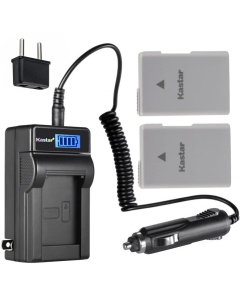 Kastar 2-Pack EN-EL14a Battery and LCD AC Charger Compatible with Nikon EN-EL14, EN-EL14a, EN-EL14b Battery, Nikon MH-24, MH-24a Charger, Nikon D5200 DSLR Camera, D5300 DSLR Camera, D5500 DSLR Camera