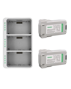 Kastar 2-Pack Battery Plus 7.38V 3850mAh 28.41Wh and LED Triple Charger for DJI Mini 3/3 Pro/4 Pro Drone