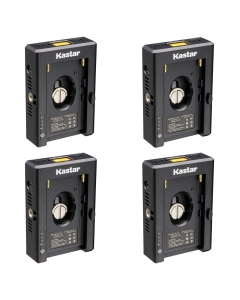 Kastar NP-F Battery Adapter Plate W/LED Indicators, Input Type-C 5V 2A, 8.4V 5A 5.5x2.1mm, Output 12V 2A 5.5x2.5mm, 16.8V 2A Dtap, 5V 3A USB for NP-F Series Battery, DSLR & Mirrorless Camera (4-Pack)