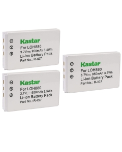 Kastar 3-Pack Battery Replacement for Logitech R-IG7 RIG7 R1G7 RLI001.9 R-RG7 Logitech Harmony One Advanced Harmony 720 Harmony 720 Pro Harmony 720 Remote Harmony 780 Harmony 785 Harmony 880