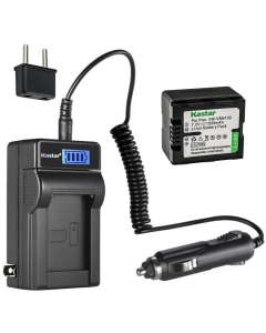 Kastar 1-Pack VW-VBN130 Battery and LCD AC Charger Compatible with Panasonic HDC-HS900GK, HDC-HS900GK-3D, HDC-HS900K, HDC-SD800, HDC-SD800GK, HDC-SD800GK-3D, HDC-SD800K, HDC-SD800P, HDC-SD900 Camera
