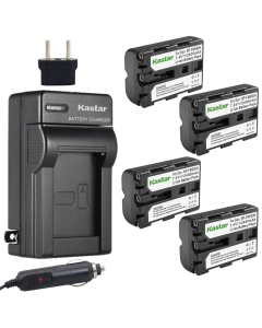 Kastar Battery (4-Pack) and Charger for Sony NP-FM500H and DSLR-A100, A200, A300, A350, A450, A500, A550, A560, A580, A700, A850, A900, Alpha SLT A57, A58, A65, A77, A77M2, A99, A99V, CLM-V55