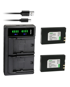 Kastar 2-Pack Battery and LTD2 USB Charger Replacement for Samsung IA-BP80W, IA-BP80WA Battery, Samsung VP-DX210, SC-D381, SC-D382, SC-D383, SC-D385, SC-DX100, SC-DX103, SC-DX105, SC-DX200, SC-DX205