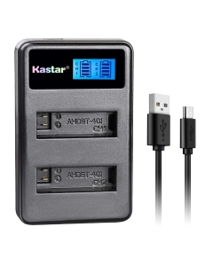 Kastar LCD Dual Slim Charger for GoPro HERO4 and GoPro AHDBT-401, AHBBP-401 Sport Cameras