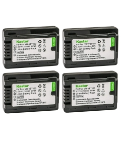Kastar 4-Pack Battery Replacement for Panasonic VW-VBY100 Battery, Panasonic HC-V110, HC-V110G, HC-V110GK, HC-V110K, HC-V110P, HC-V110P-K, HC-V130, HC-V130K, HC-V201, HC-V201K Cameras