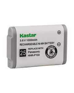 Kastar HHR-P103 Battery, Type 25, NI-MH Rechargeable Battery 3.6V 1000mAh Replacement for Panasonic HHR-P103 / P-P103 Cordless Phone (Detail Models in The Description)