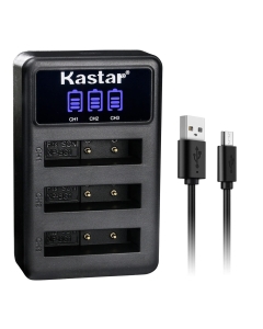 Kastar LCD Triple Battery Charger Compatible with Sony NP-BG1 NP-FG1 Battery, Sony BC-CSG Charger, Sony Cyber-shot DSC-H3 DSC-H7 DSC-H9 DSC-H10 DSC-H20 DSC-H50 DSC-H55 DSC-H70 DSC-H90 DSC-HX5 DSC-HX5V