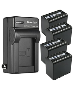 Kastar 4-Pack AG-VBR89G Battery and AC Wall Charger Replacement for Panasonic HC-X2 4K Camcorder, Panasonic HC-X20 4K Mobile Camcorder