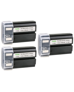 Kastar EN-EL1 Battery (3-Pack) for Nik ENEL1, Minota NP-800 and Nik Cooipix 4300 4500 4800 5400 5700 775 8700 880 885 995 Coolpix E880 and Konica Minota DG-5W Dimage A200 Cameras