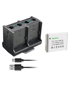 Kastar 1-Pack Battery and Quadruple Charger Compatible with Canon PowerShot S95, PowerShot S120, PowerShot SD770 is, PowerShot SD980 is, PowerShot SD1200 is, PowerShot SD1300 is, PowerShot SD3500 is