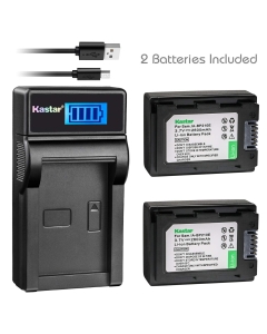Kastar Battery (X2) & Slim LCD Charger for Samsung IA-BP210R IA-BP210E IA-BP420E and SMX-F44 F50 F53 F54 F500 F501 F530 HMX-F80 F90 H200 H300 H304 S10 S15 S16 Camera