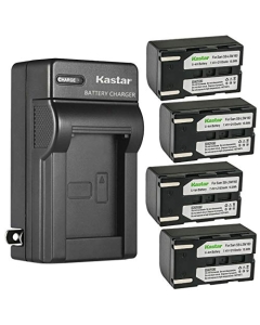 Kastar 4-Pack SB-LSM160 Battery and AC Wall Charger Replacement for Samsung VP-D463, VP-D467, VP-D563, VP-D651, VP-D653, VP-D655, VP-D953, VP-D955, VP-D957, VP-D959, VP-D963, VP-D964, VP-D965 Cameras