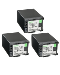 Kastar 3-Pack BP-828 Battery 7.4V 3300mAh Replacement for Canon BP-820 BP820, BP-828 BP828 Battery, Canon CG-800 CG800 Charger, Canon VIXIA HF G50 UHD 4K, VIXIA HF G60, VIXIA GX10 Camcorder