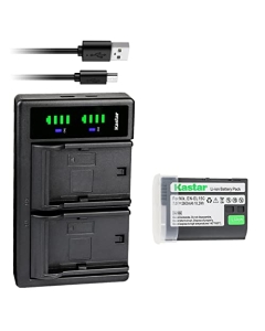 Kastar 1-Pack EN-EL15c Battery and LTD2 USB Charger Replacement for Nikon EN-EL15 EN-EL15a EN-EL15b EN-EL15c Battery, MH-25 MH-25a MH-25b Charger, MB-D11, MB-D12, MB-D14, MB-D15, MB-D16, MB-D18 Grips