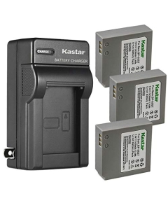 Kastar 3-Pack IA-BP85ST Battery and AC Wall Charger Replacement for Samsung IA-BP85ST, IA-BP85NF Battery, Samsung VP-HMX10, VP-HMX10C, VP-HMX20, VP-HMX20C, VP-MX10, VP-MX10A, VP-MX10AH, VP-MX10AU