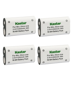 Kastar 4-Pack XBOX1 Ni-MH Battery 2500mAh Replacement for Microsoft Xbox One, Xbox One S, Xbox One X, Xbox One Elite Wireless Controller