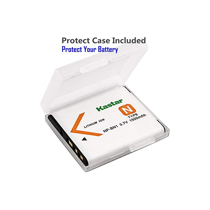 Kastar Replacement Battery For Sony NP-BN1 – 1500mAh, Works With Cyber-shot DSC-WX7, WX9, W800, W830, And More