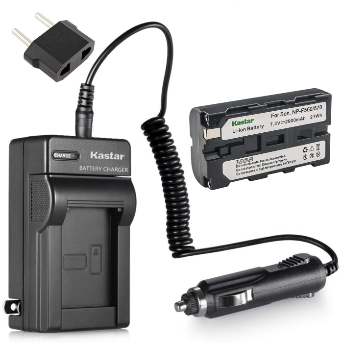 thumbnail image 2 of Kastar LCD Rapid Charger & Li-Ion Battery Kit For Sony NP-F550, F570, F770, F960, F970 Series 2 of 4