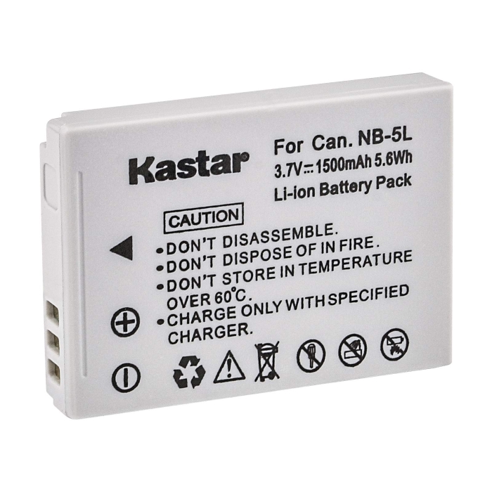 Kastar NB-5L Battery (3-Pack) for Canon PowerShot S100, S110