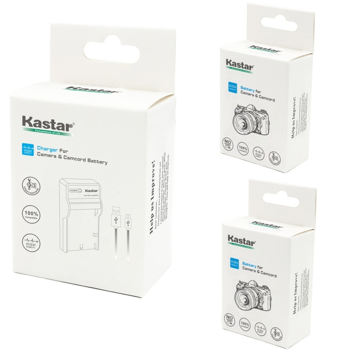 Kastar Slim LCD Charger For Kodak KLIC-7001 Camera Batteries