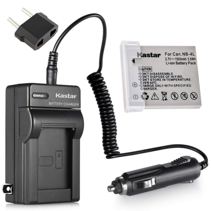 thumbnail image 2 of NB-4L USB Battery Charger – For Canon IXUS / PowerShot ELPH Cameras, 1-Year Warranty 2 of 6